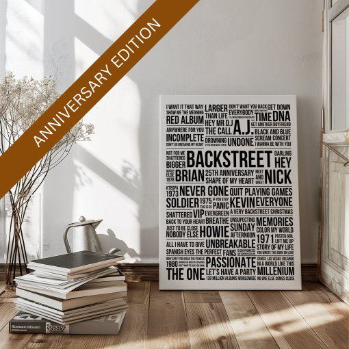 Backstreet 25TH Anniversary (Matte Canvas, Stretched)